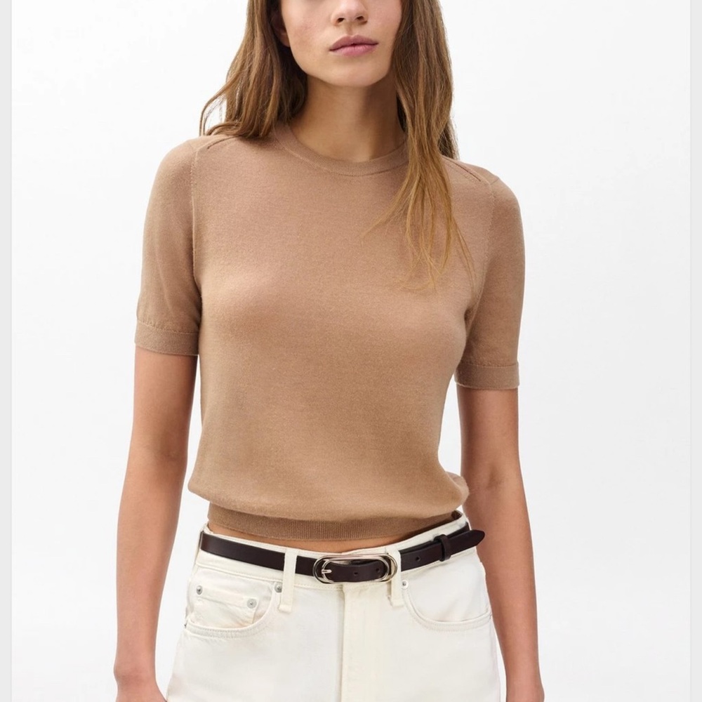 rag & bone
Adeline Cashmere Lightweight Short Sleeve Sweater size S